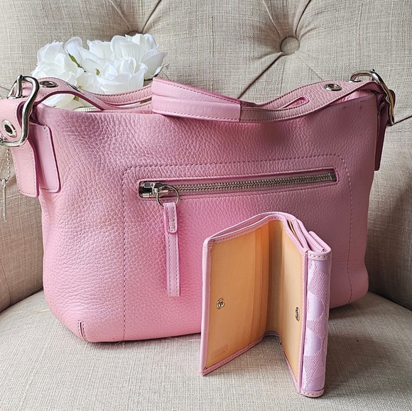 Vintage Coach Madison Shoulder Bag Purse # 2188 & Wallet Set ( Light Pink ) - Picture 4 of 15